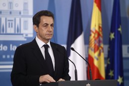 Sarkozy En Rueda De Prensa En La Moncloa