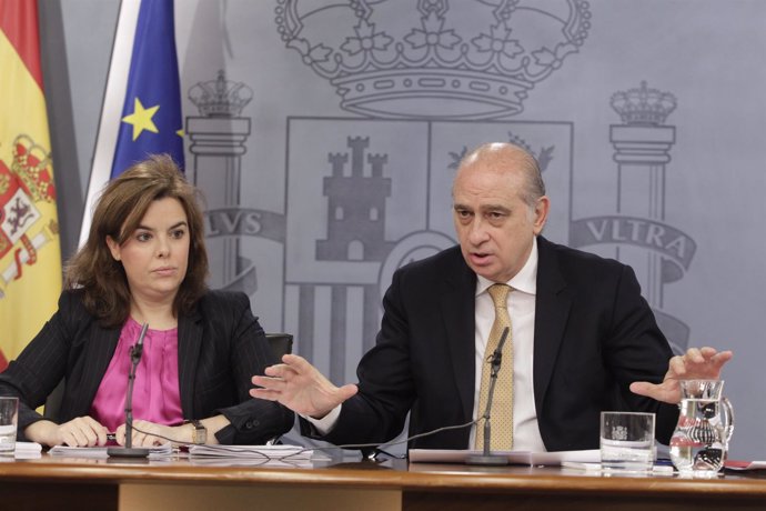 Soraya Santamaría y Jorge Fernández Díaz, Consejo de Ministros