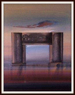 Obra pórtico de Dámaso Ruano pintor malagueño arte artista hijo adoptivo 