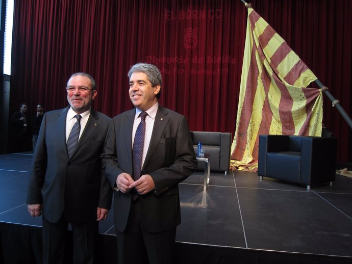 Diputación de Lleida y el conseller Francesc Homs