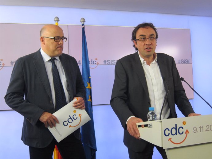 Lluís Corominas y Josep Rull, CDC