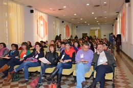 Antonia Morilla y José Antonio Castro de IU en Asamblea Feminista
