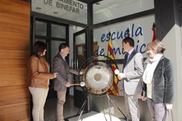 Inauguración de las instalaciones de la Escuela de Música de Binéfar.