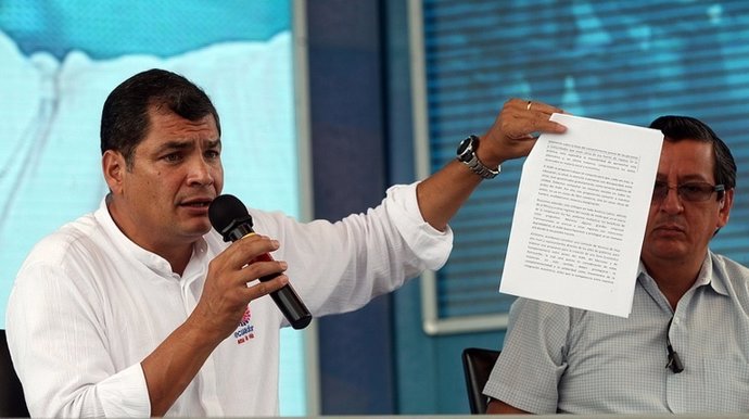 Rafael Correa, presidente de Ecuador, en imagen de archivo.