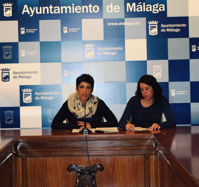 Las concejalas de IU en el Ayuntamiento de Málaga, Antonia Morillas y Ana García