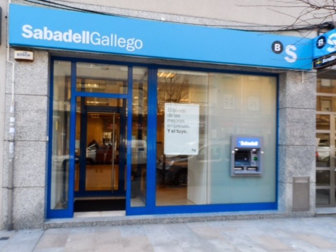 Imagen de una de las oficinas del Banco SabadellGallego