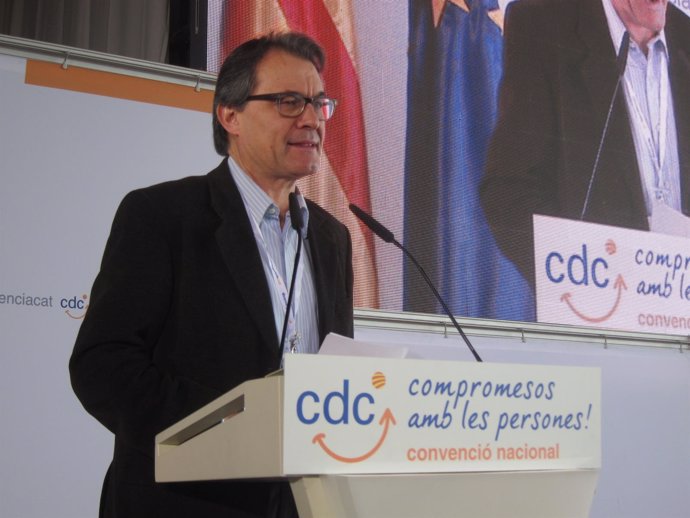 Artur Mas en la convención de CDC