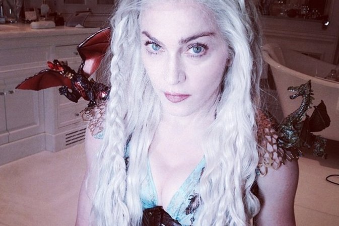 Madonna se disfraza del personaje de Daenerys de Juego de Tronos