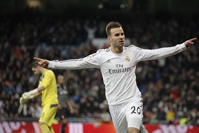 Jesé celebra un gol ante el Espanyol