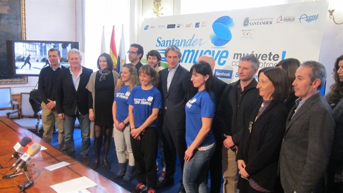 Presentación del flashmob 'Santander se mueve'