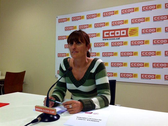 La secretaria de Socioeconomia de CC.OO. De Catalunya, Cristina Faciaben