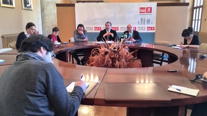 Rueda de prensa del Grupo Socialista en el Ayuntamiento de Salamanca