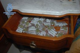 Droga incautada por la Policía Nacional