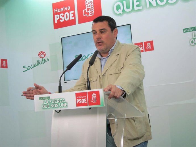 El secretario de Organización del PSOE de Huelva, Jesús Ferrera. 