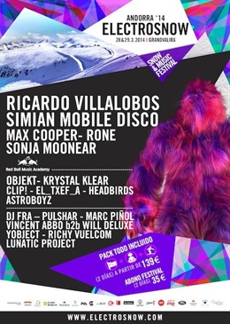 Cartel del II Festival ElectroSnow