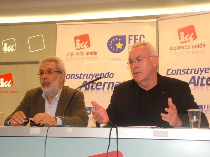 José Antonio García Rubio y Cayo Lara, de Izquierda Unida