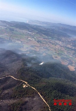 Incendio de Vall-llobrega (Girona)