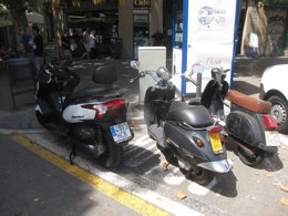 Aparcamiento de motos y motocicletas en Barcelona