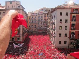 Chupinazo de Sanfermines 2013.