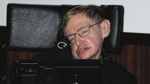 Stephen Hawking,  enfermo de ELA