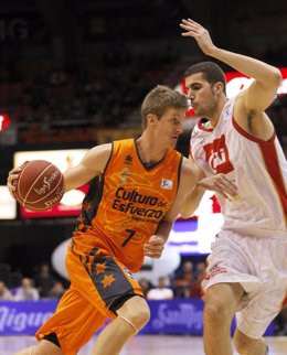 Justin Doellman en el Valencia Basket - CAI Zaragoza