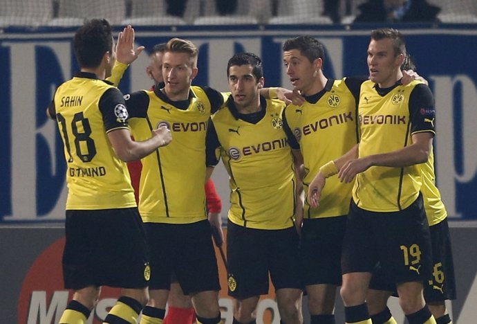 El Borussia Dortmund celebra un gol