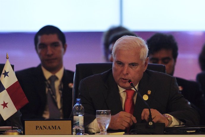El presidente de Panamá, Ricardo Martinelli
