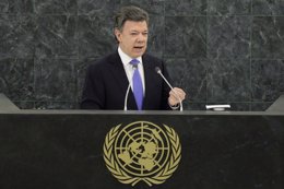 Juan Manuel Santos en la ONU