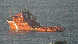 Rescate barco 'Santa Ana' en el cabo Peñas