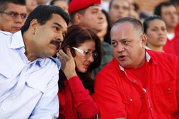 Maduro, Cilia Flores y Diosdado Cabello