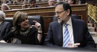 El PSOE reprocha a la vicepresidenta que faltara a la última sesión de control del Congreso por ir a un desayuno