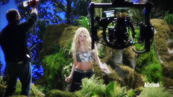 Shakira en el rodaje del nuevo anuncio de Activia