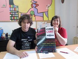 Morgan López y Yolanda Rodríguez en la presentación de Cinhomo