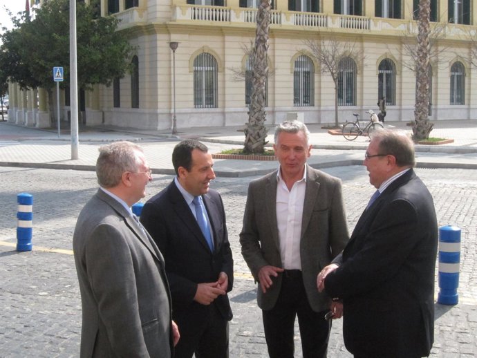 Felipe Romera, Ruiz Espejo, Plata y Pérez Casero pta puerto