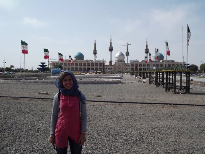 Turista española en Irán