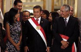 El presidente de Perú, Ollanta Humala, y el primer minnistro, René Cornejo