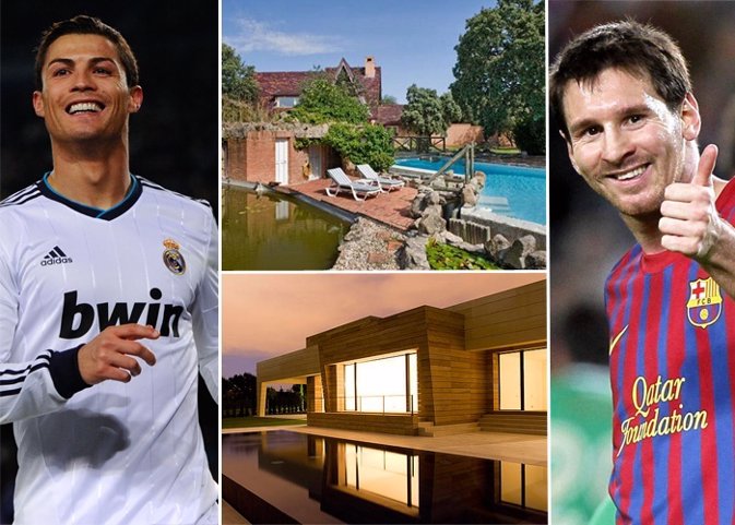 28 Casas Para Vivir Como Los Futbolistas Del Madrid Y Del Barcelona: Un Paseo Po