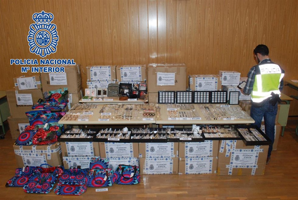 Productos incautados en Crevillent