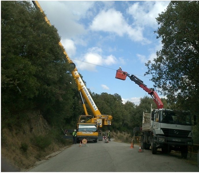 Obras en el Parque Natural del Montseny, Arbúcies