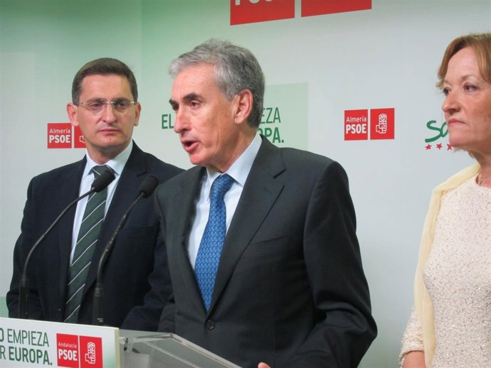 Jáuregui, en rueda de prensa en Almería