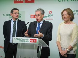 Jáuregui, en rueda de prensa en Almería