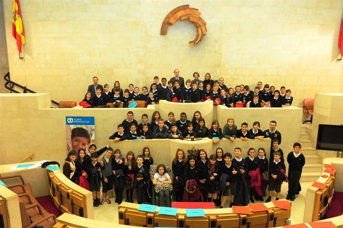 Sesión plenaria de la iniciativa 'Diputados por un día'