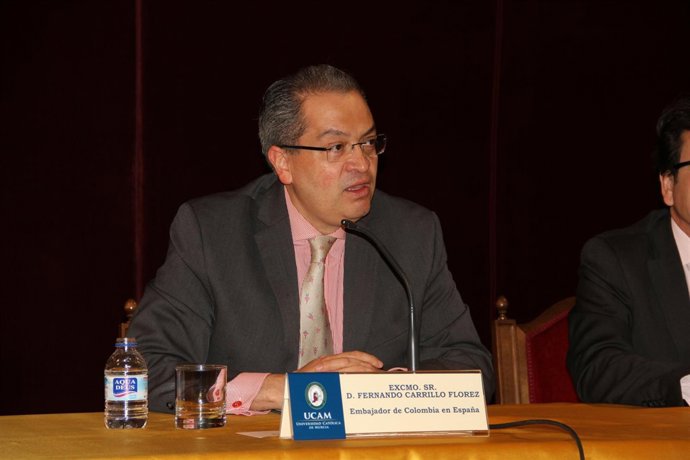 Fernando Carrillo, embajador de Colombia en España, en la UCAM