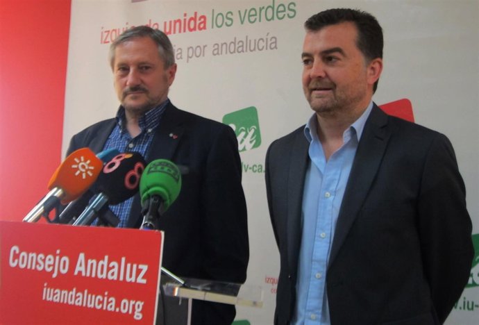 Willy Meyer y Antonio Maíllo, hoy ante los medios