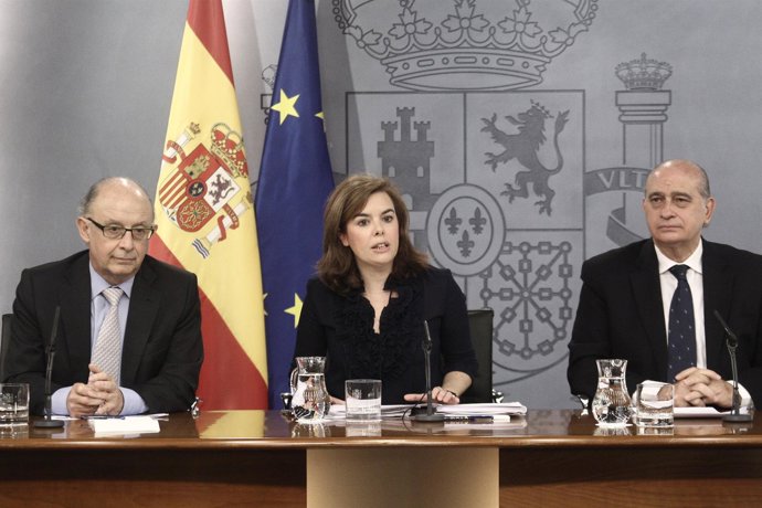 Montoro, Santamaría y Fernández Díaz, consejo