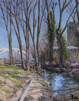 Uno de los cuadros de la exposición