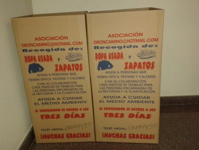 Cajas recogida ropa