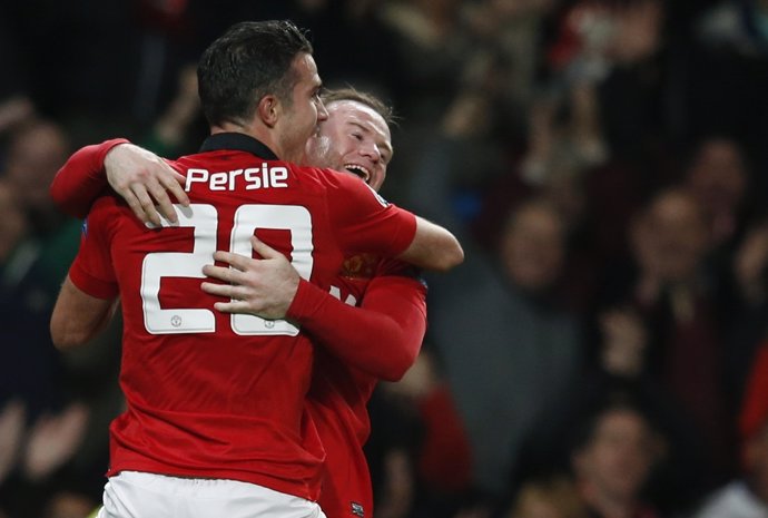 Van Persie y Rooney con el Manchester United