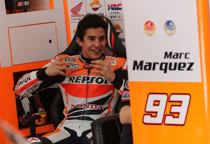 Marc Márquez en los tests de Sepang