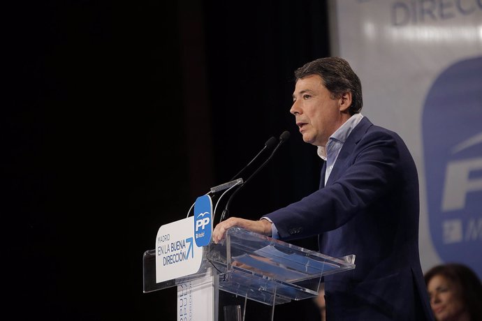 Ignacio González durante su discurso en la Convención